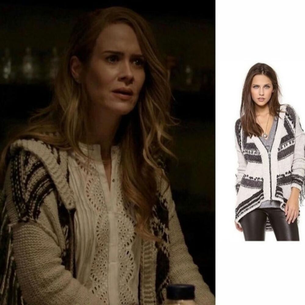Free People Show Me The Way Geo Fringe XS Cardigan Sweater - Picture 8 of 10
